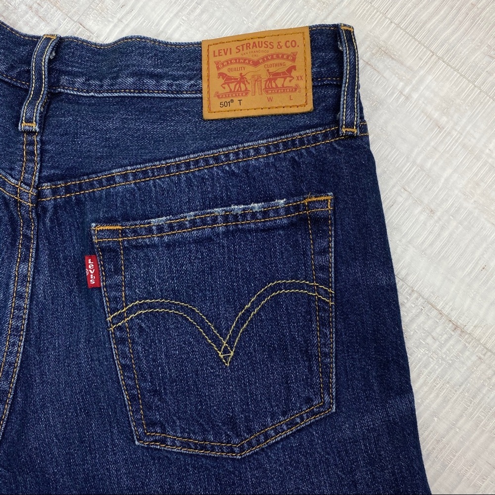Levi’s Jeans Skinny Distress 501 Woman 26 New - Picture 5 of 8